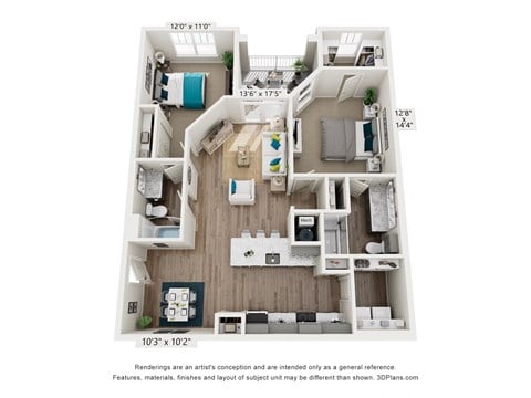 a 1 bedroom floor plan  summit  503 sq ft